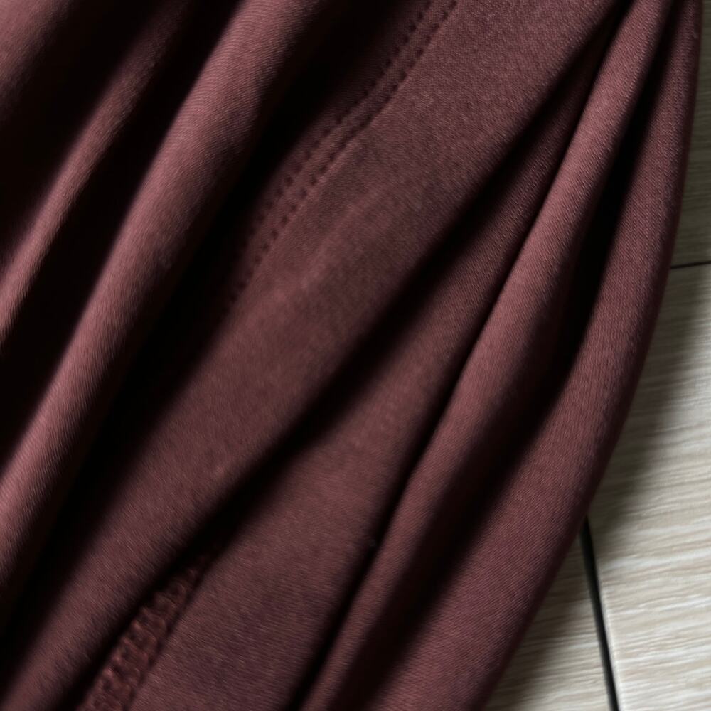 J Crew Ruched Shell Top In Matte Jersey Large Brown - Picture 12 of 13
